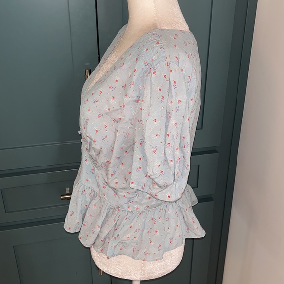 NWOT LoveShackFancy bSteph Top in Blue Ribbon - Picture 4 of 10
